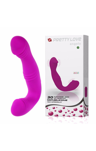 Vibrador Strapless Recarregável 30 Vibrações Ângelo Pretty Love