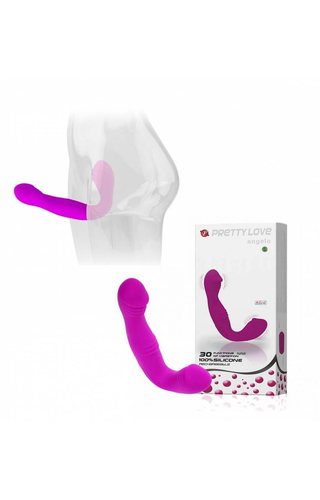 Vibrador Strapless Recarregável 30 Vibrações Ângelo Pretty Love