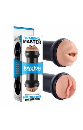 Masturbador Lanterna Boca e Vagina em Cyberskin 