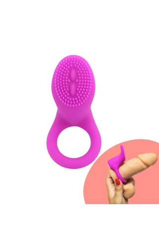 ANEL PENIANO EM SILICONE COM VIBRADOR PRETTY LOVE