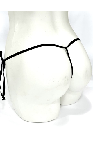 Cueca em tule com transparência fio dental 