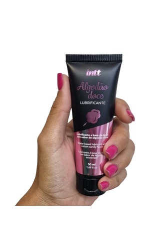 LUBRIFICANTE ÍNTIMO BEIJÁVEL ALGODÃO DOCE 50ML INTT