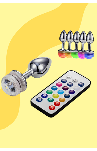 Plug anal com Luz de LED e controle remoto VibeToys