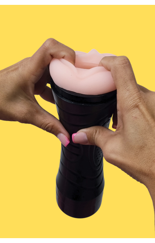 Masturbador Vagina Lanterna simples em Cyber com Vibrador 