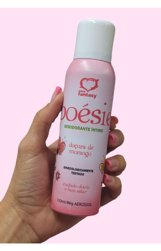 POÉSIE DESODORANTE ÍNTIMO MORANGO 150ML SEXY FANTASY