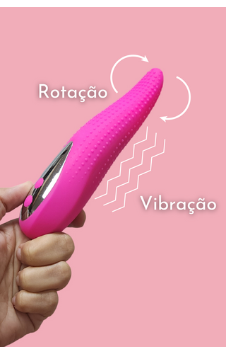 Vibrador Língua Rotativa recarregável Alima