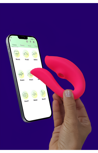 Vibrador de Casal com Pulsação e App para celular Luv