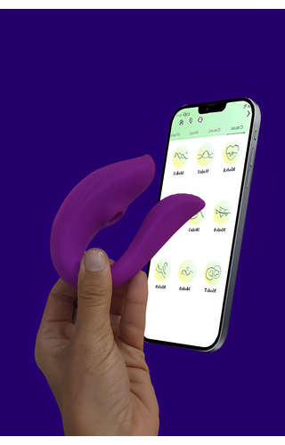 Vibrador de Casal com Pulsação e App para celular Luv