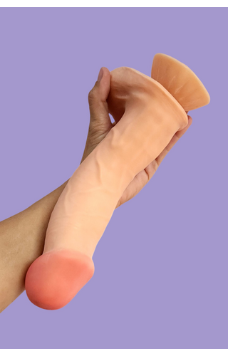 Pênis Dildo Dupla Densidade Em Tpe 26 X 5,5Cm