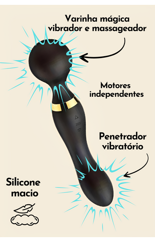 Varinha Mágica e Penetrador Recarregável Stick