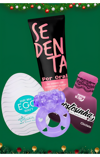 Kit Anel vibrador, Egg, Gel para Oral e Vibrante