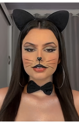 Arquinho Gatinha com Gravatinha e rabinho