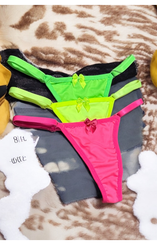 Kit com 2 Calcinhas Neon vibes 
