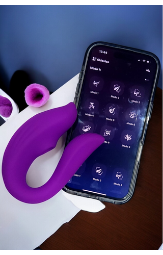 Vibrador de Casal com Pulsação e App para celular Luv