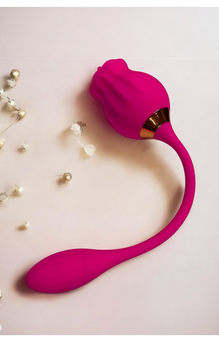Vibrador Duplo com movimento de língua recarregável