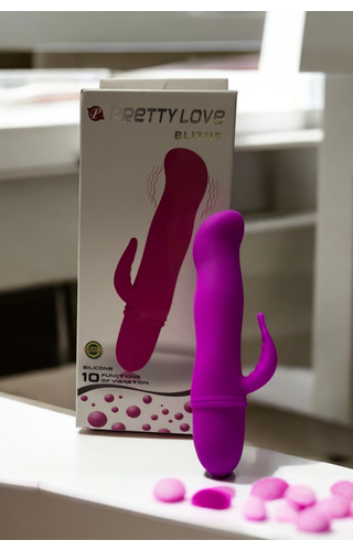 Vibrador em Silicone 10 vibrações Pretty Love