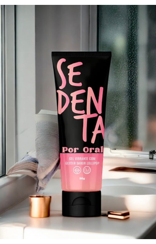 Sedenta por Sexo Oral Gel vibrante com sabor