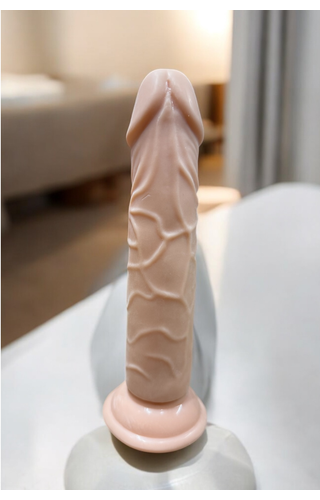 Dildo com Ventosa em TPR 18 x 4,2cm