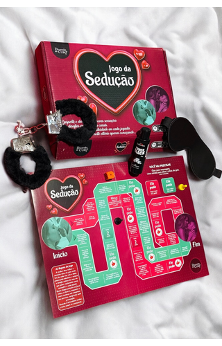 Jogo de tabuleiro sexy + Kit Sensual de Brinde