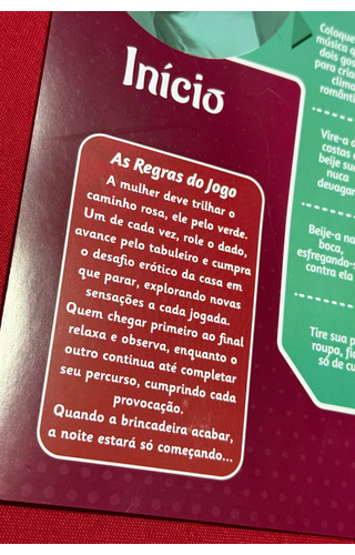 Jogo de tabuleiro sexy + Kit Sensual de Brinde