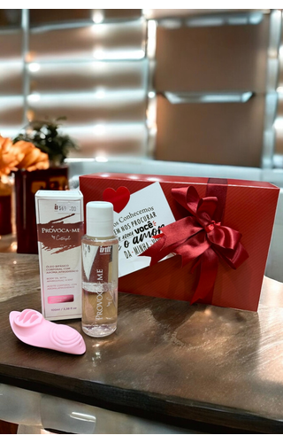 Kit Conectados com Vibro de Calcinha e óleo de Massagem