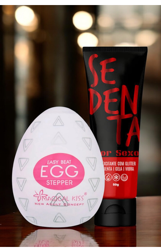 Duplinha Masturbador Egg + Gel Excitante Sedenta