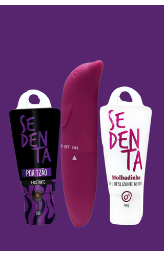 Kit com Vibrador, Sedenta Molhadinha e Excitante