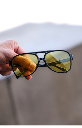 Óculos de Sol Retangular Urban Amarelo