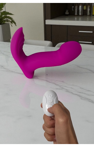 Cinta com vibrador Dupla estimulação wireless 