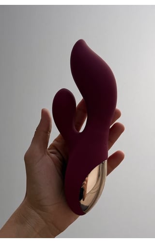 Vibrador Rabbit Recarregável Duplo Motor Adela