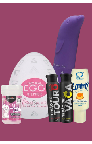 Kit Prazer do Casal Vibrador, Egg e mais