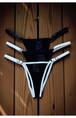 Kit com 3 calcinhas BLACK IN LOVE