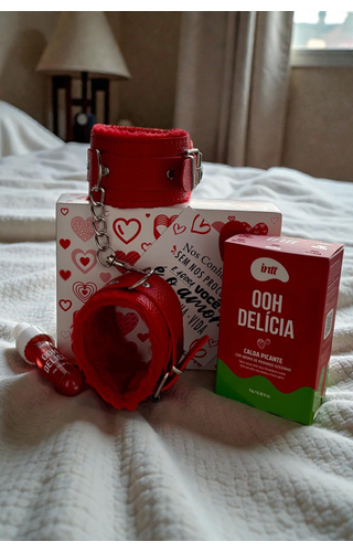 Kit Presente algemas e Gel Hot com Sabor 