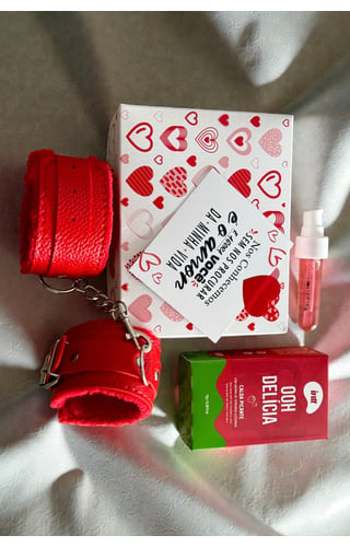 Kit Presente algemas e Gel Hot com Sabor 