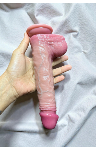 Pênis Realístico com Veias e Ventosa 21 x 4cm 