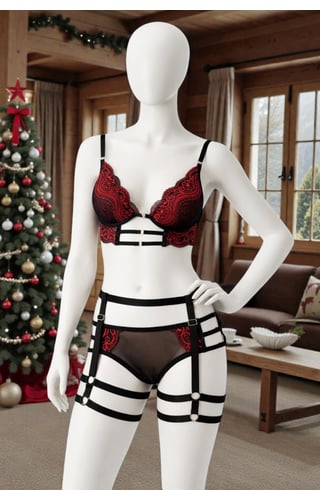 Conjunto com Bojo Cinta-Liga Luxx