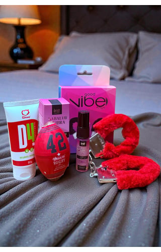 Kit Diversão Casal Géis, Algemas e Masturbador