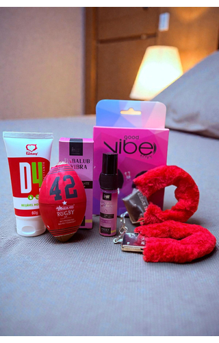 Kit Diversão Casal Géis, Algemas e Masturbador
