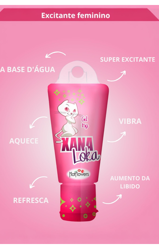 Kit Gel Sete Sensações Anal , Xana Loka Gel e Xana Loka Ball