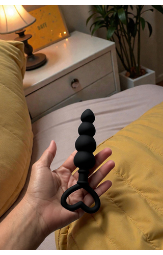 Plug anal com esferas 14,8 x 3,2cm
