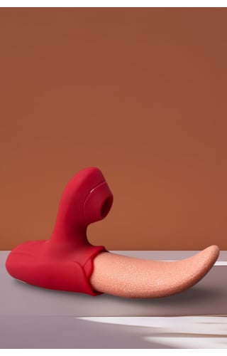 Vibrador Sugador com Movimento de Língua Tong