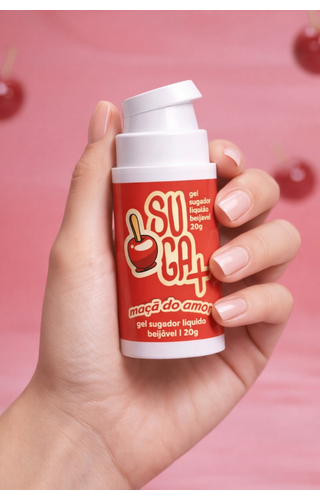 Gel Vibrador Sugador Liquido Suga+ Maça do Amor