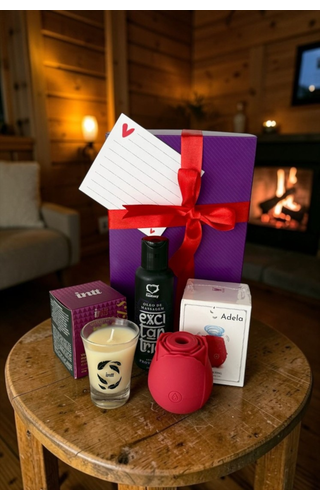 Kit Mulher com sugador, óleo Excitantric e vela de massagem