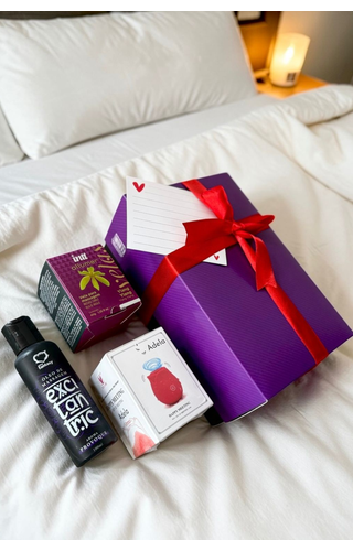Kit Mulher com sugador, óleo Excitantric e vela de massagem
