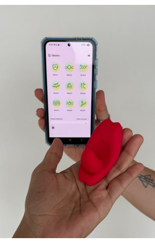 Vibrador com Penetrador e app para celular Sury
