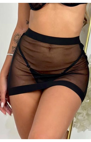 Saia em tule sensual + Calcinha