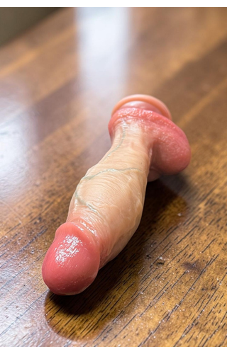 Pênis com Ventosa em Silicone 20 x 5,5cm 
