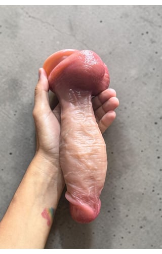 Pênis com Ventosa em Silicone 20 x 5,5cm 