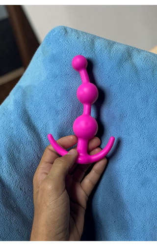 Plug anal em silicone 14 x 3cm Ball