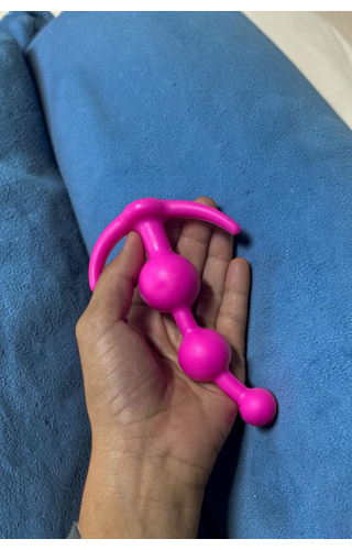Plug anal em silicone 14 x 3cm Ball